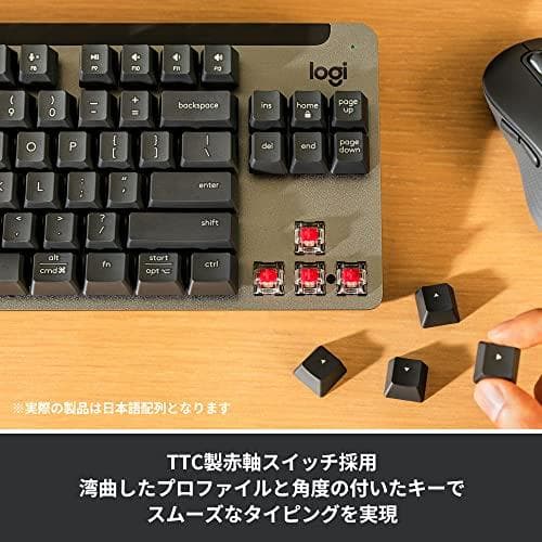 ロジクール SIGNATURE K855GR 無線 メカニカルキーボード TTm