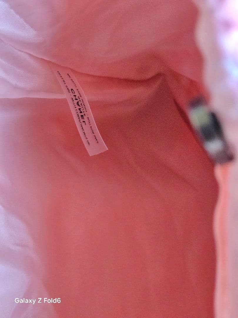 CHANEL（シャネル）ノベルティ ツイード トートバッグ（ピンク）