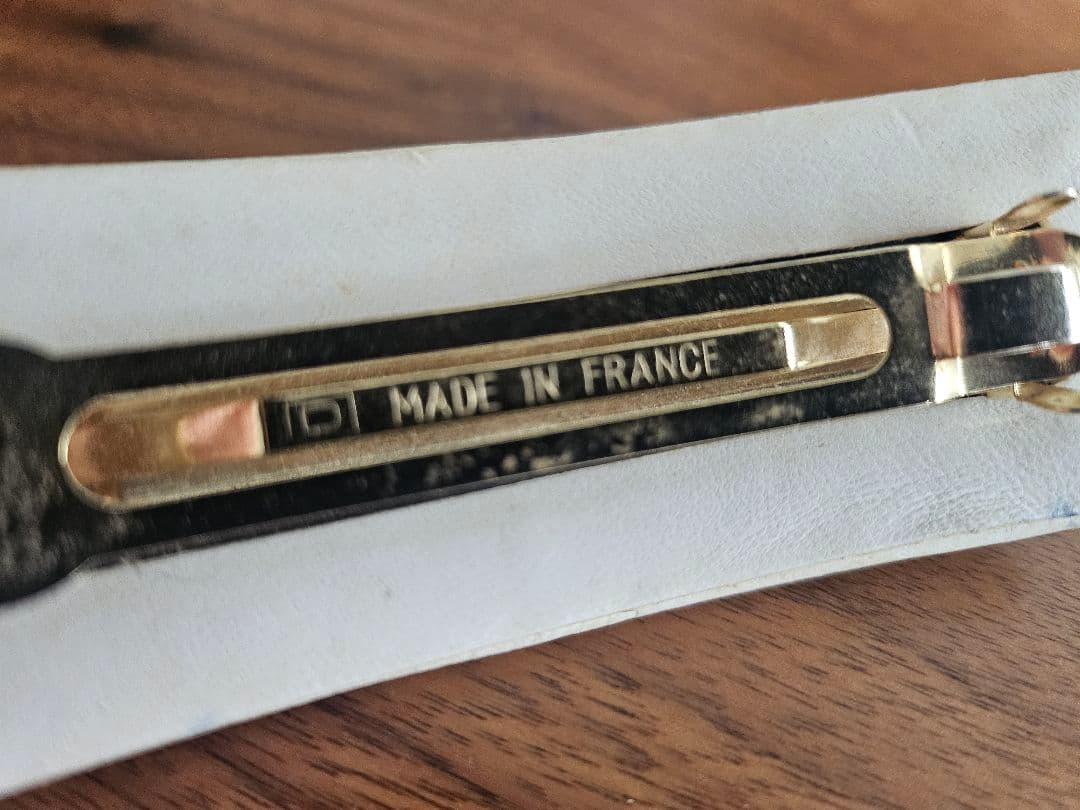 CHANEL ヴィンテージ ホワイトレザー バレッタ