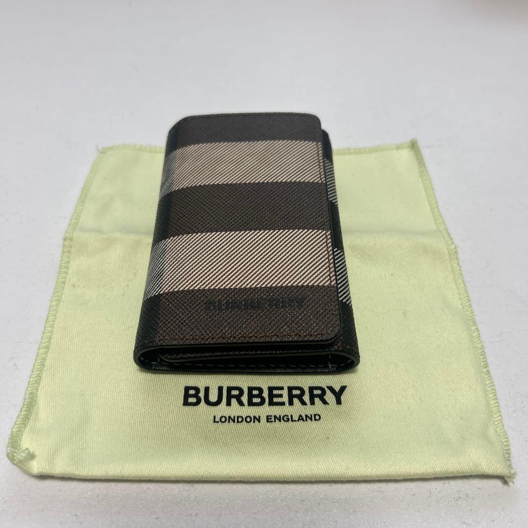 k*h様 【定価34100】BURBERRY キーケースストライプ　新品未使用