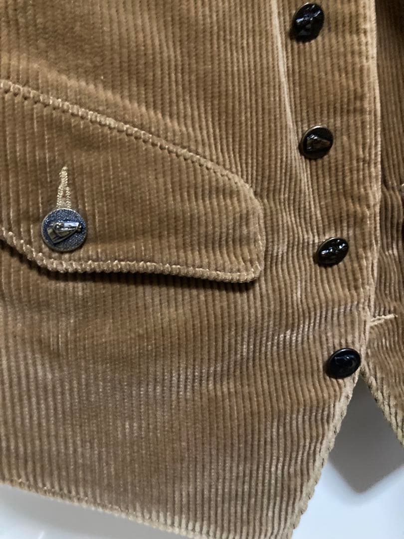 【希少/状態良好】RRL ダブルアールエル コーデュロイ ベスト XS