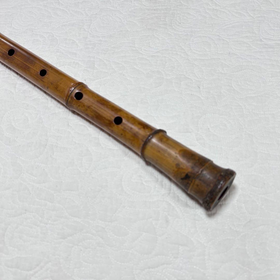 【レトロ ‼️】尺八本体 竹製 5穴 如月
