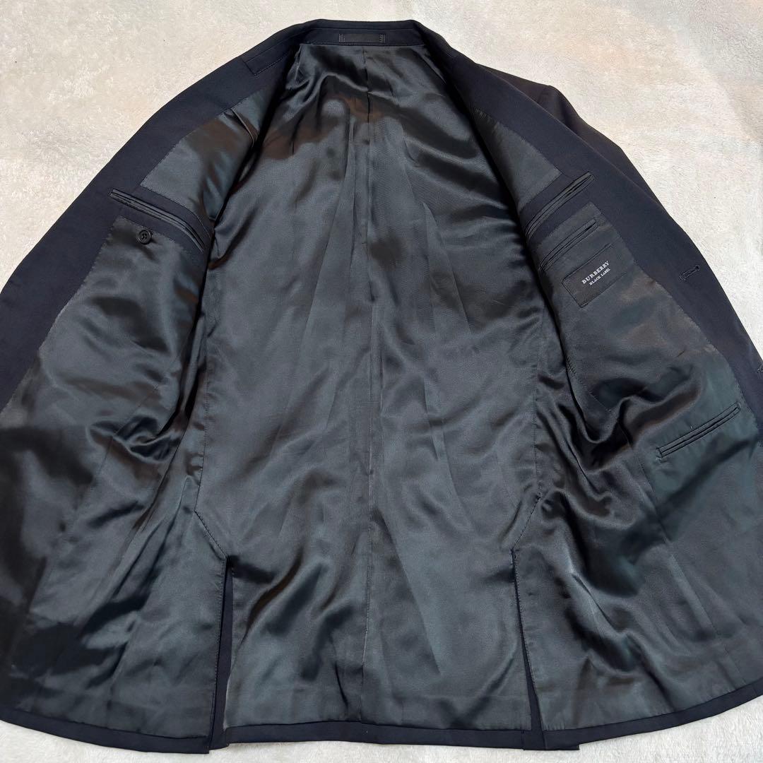 ✨️美品✨️ バーバリーブラックレーベル スーツ ネイビー XLサイズ 日本製