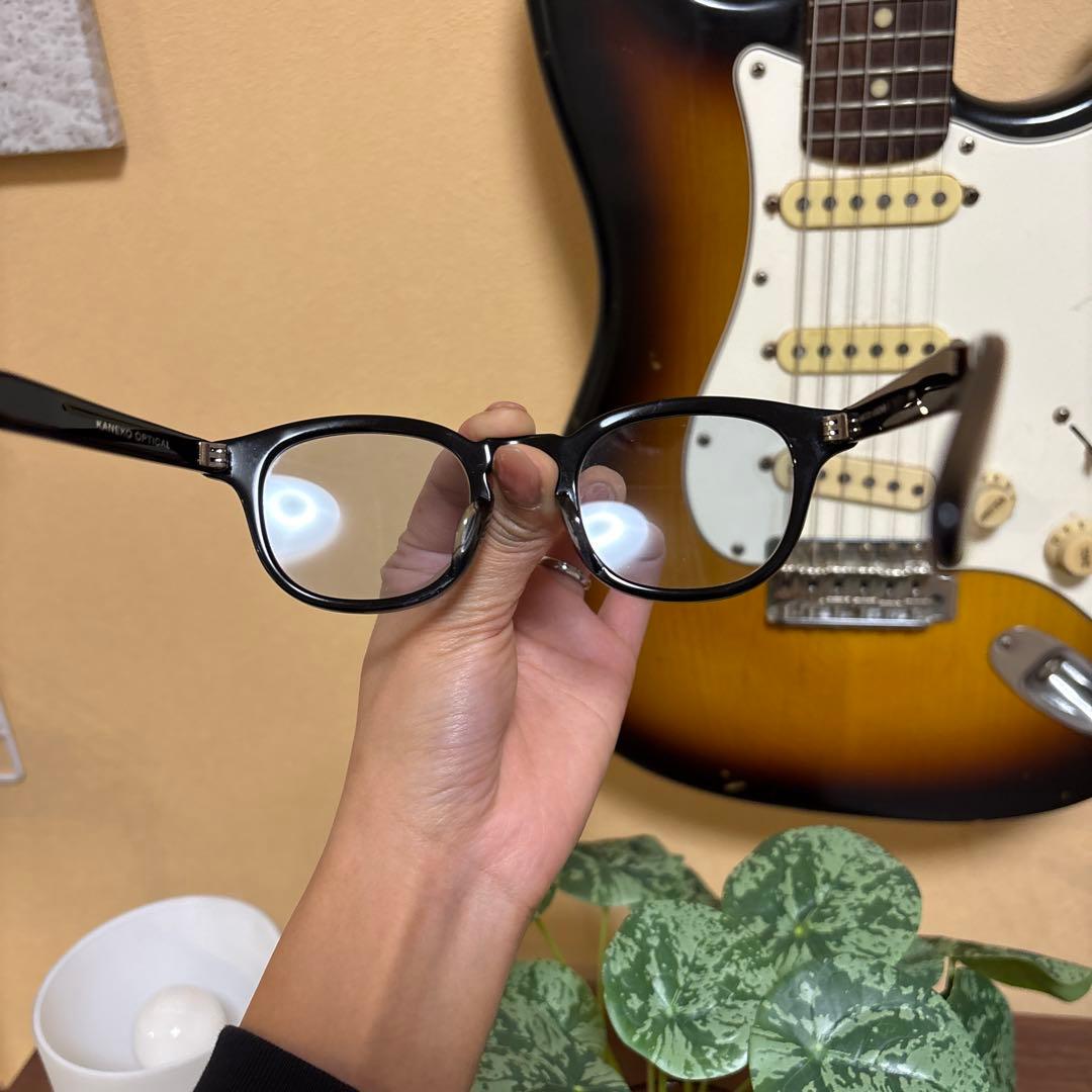 UNITED ARROWS John ブラックフレーム眼鏡