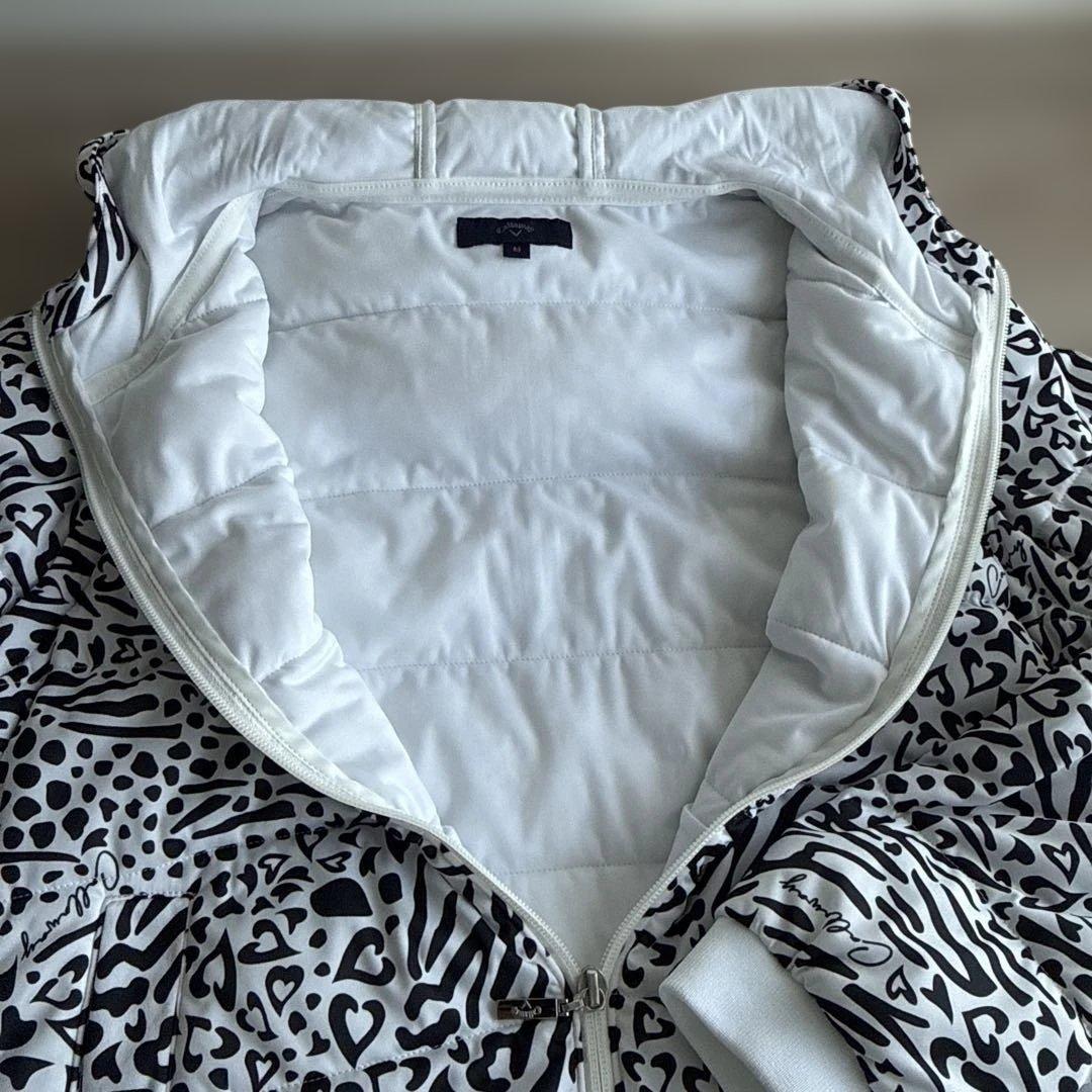 美品！Callaway レディース ゴルフ ジャケット （白黒）