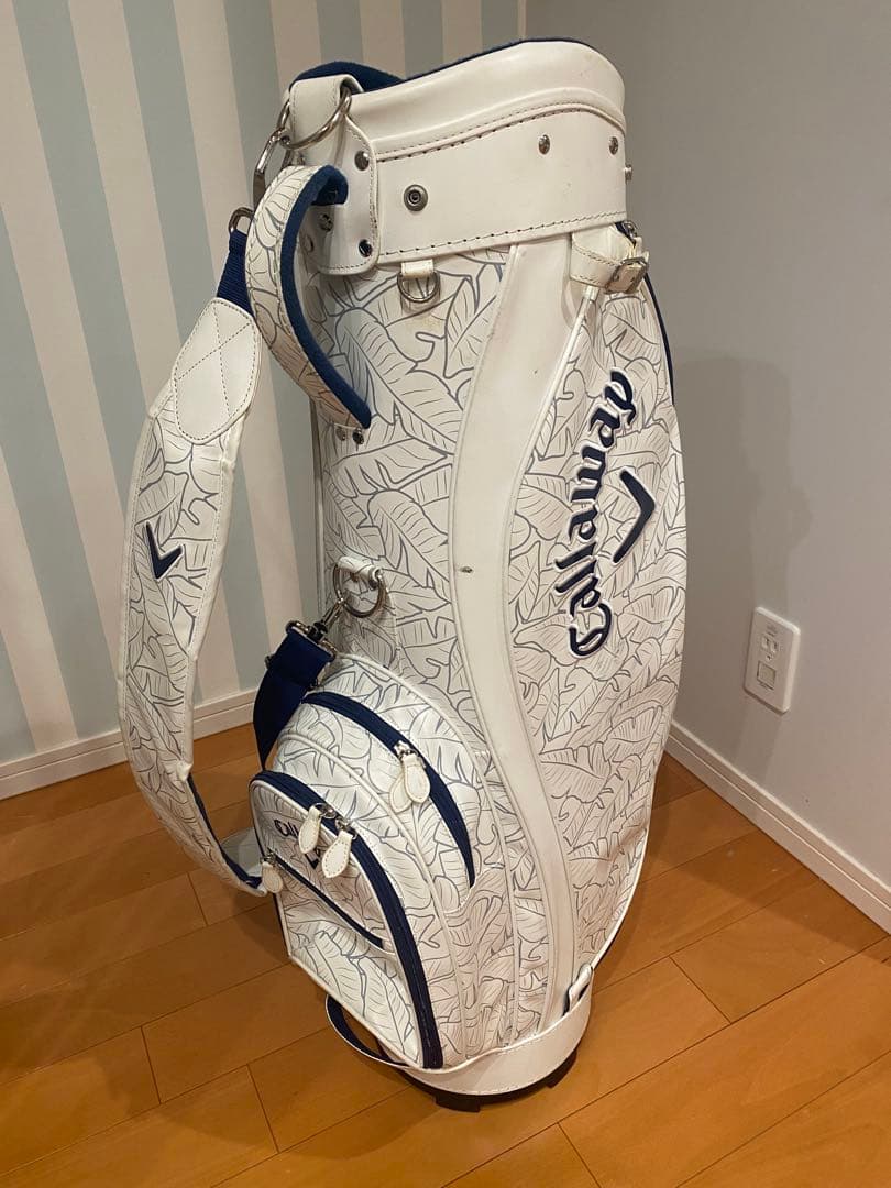 Callaway ゴルフキャディバッグ ホワイト/ネイビー