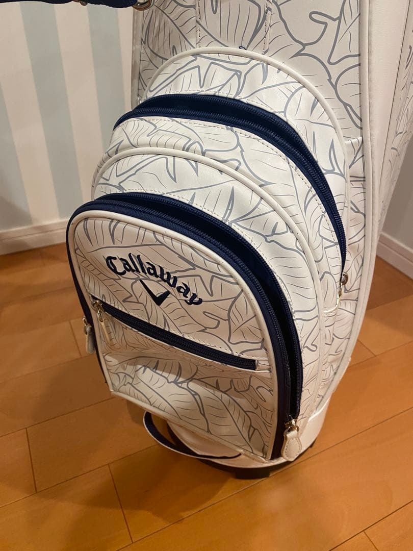 Callaway ゴルフキャディバッグ ホワイト/ネイビー