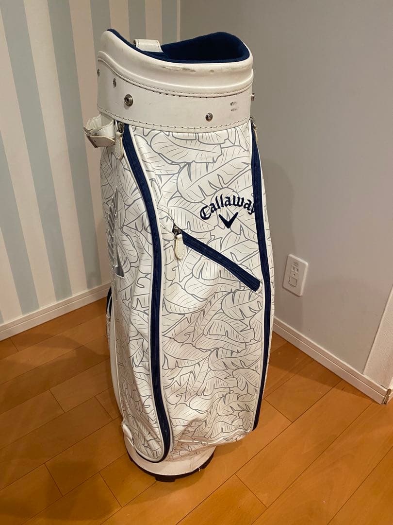 Callaway ゴルフキャディバッグ ホワイト/ネイビー