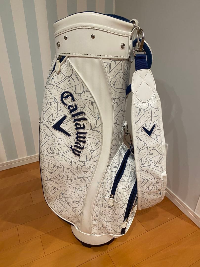 Callaway ゴルフキャディバッグ ホワイト/ネイビー