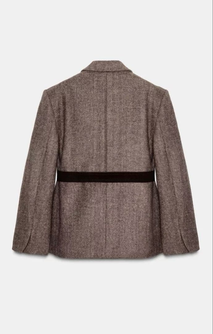 ZARA【新品】ベルト付き テーラードジャケット