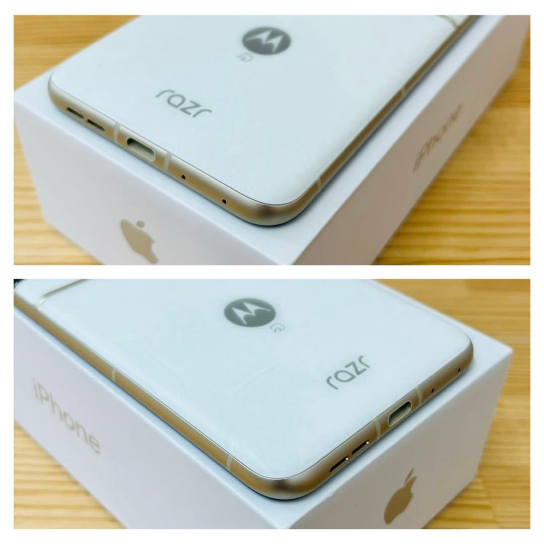 S 100% motorola razr 50d M-51E 256 GB 本体