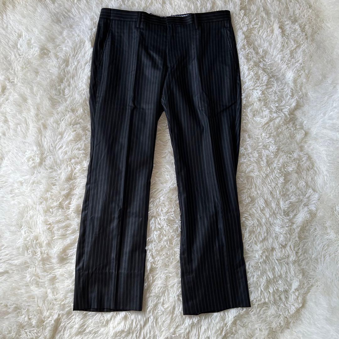 美品　MONSIEUR NICOLE セットアップ ビジネススーツ ストライプ