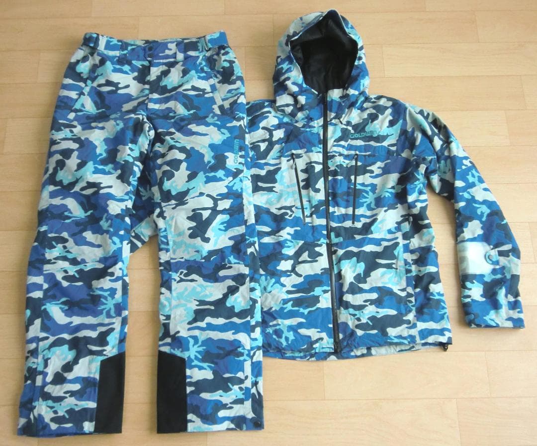 ■■11月限定■送料無料■GOLDWIN■男性用スキーウエア上下■XL■迷彩■■