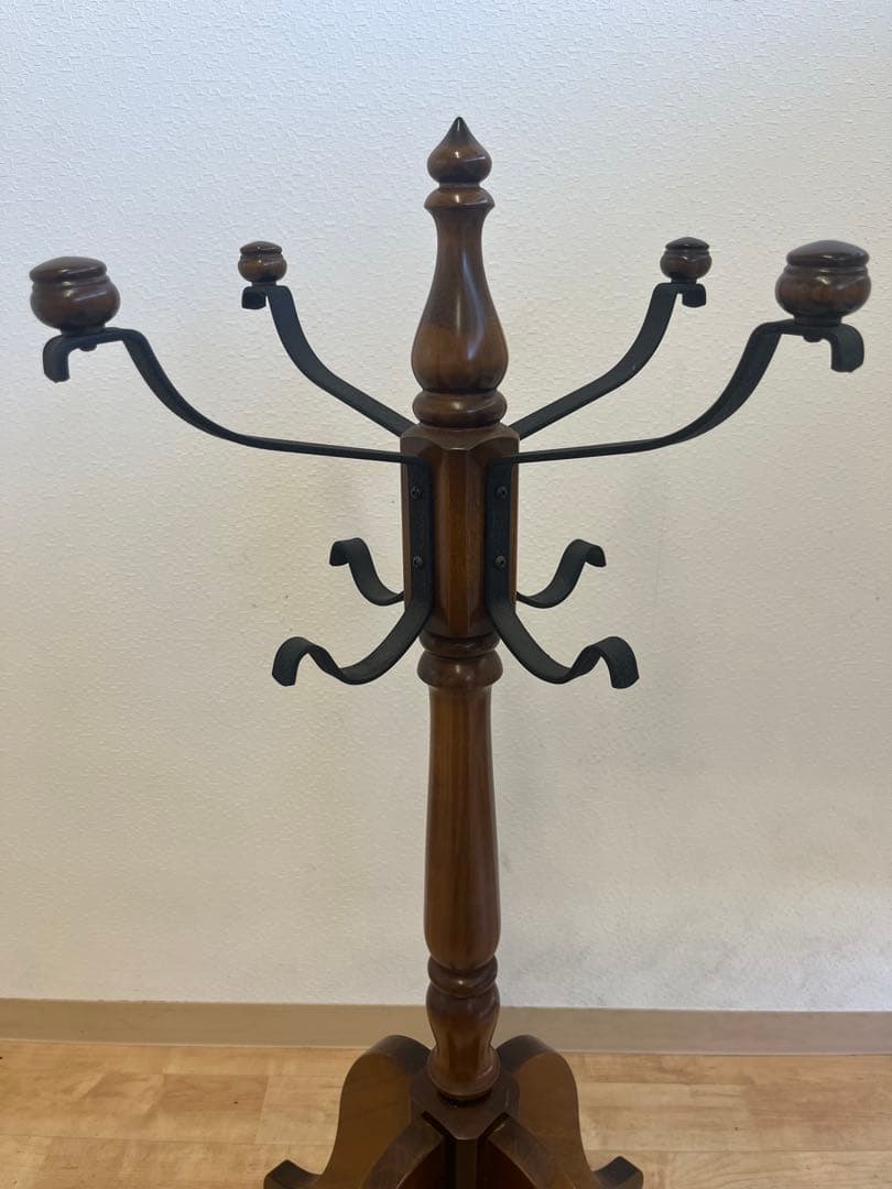 【karimoku】カリモク　コロニアル　ポールハンガー　アンティーク