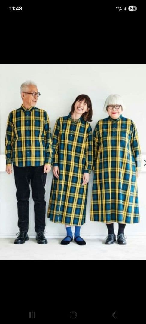 みーきさま専用♡【未使用】ponさんSunnycloudsタータンチェックワンピ