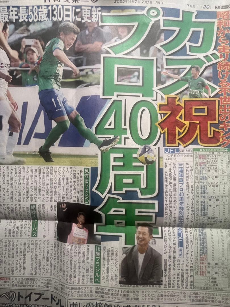 三浦和良選手プロ40周年記念試合ベースボールシャツアトレチコ鈴鹿