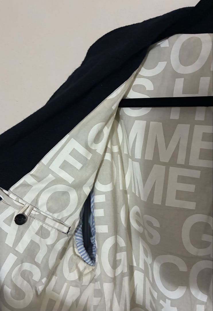 COMME des GARÇONS ネイビー テーラードジャケット Lサイズ