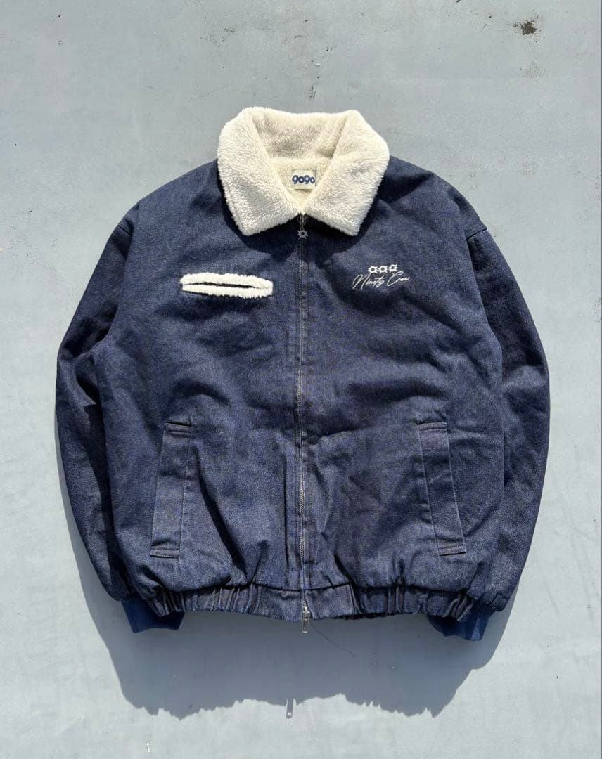 ジャケット・アウター 9090 Bullet Logo Boa Denim Jacket