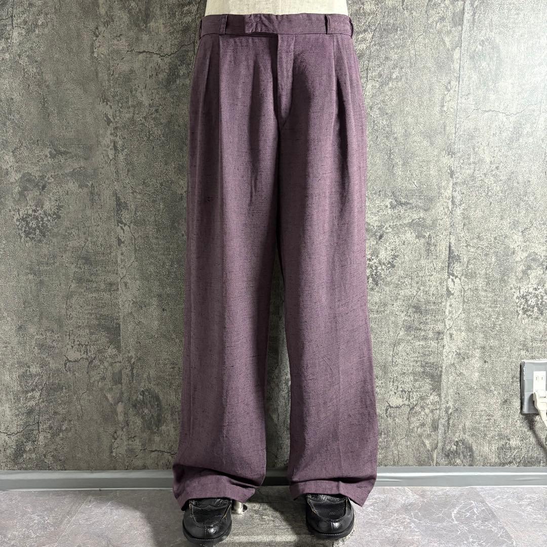 パンツ 70s Vintage wool nep slacks opti zipper