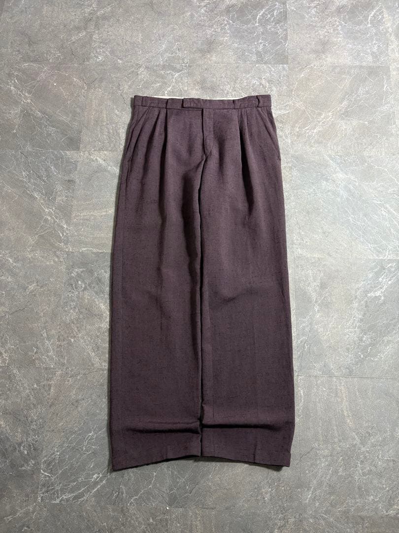 パンツ 70s Vintage wool nep slacks opti zipper