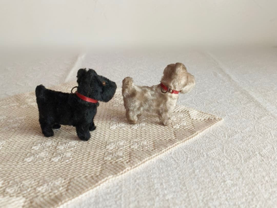 * vintage teria ❀ クリーム色の毛並みの テリアさん