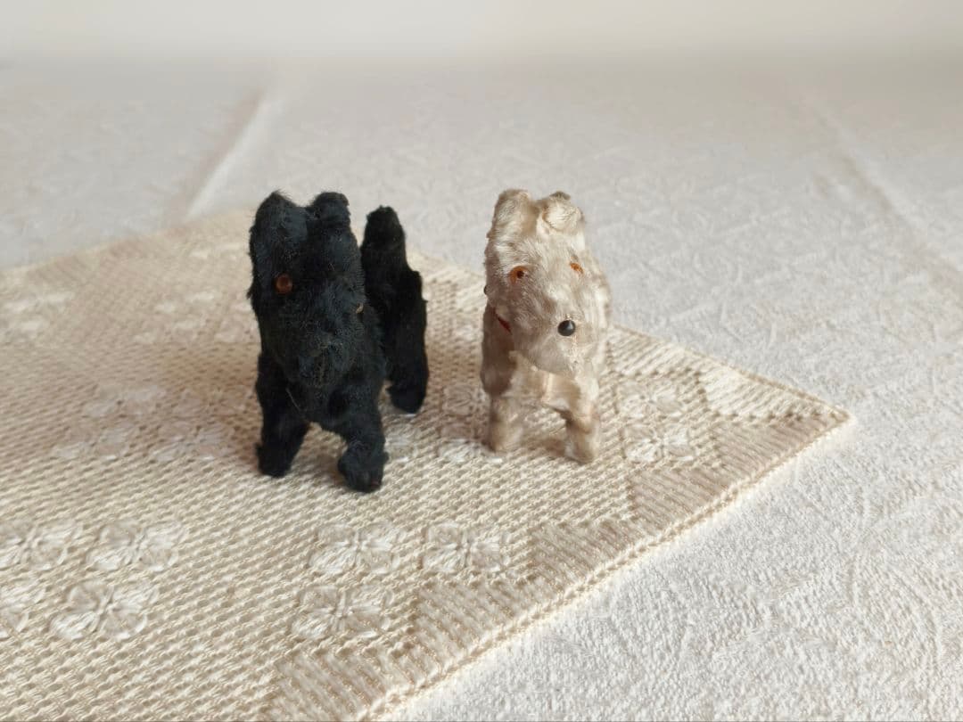 * vintage teria ❀ クリーム色の毛並みの テリアさん