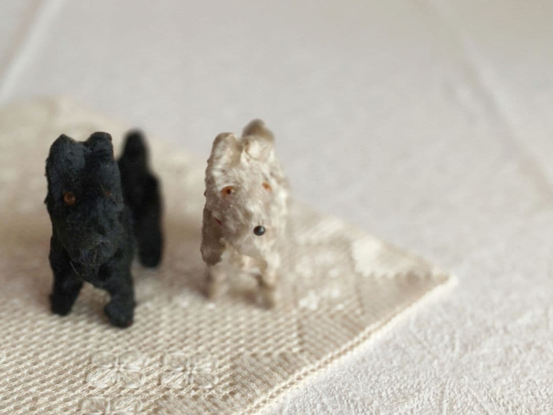 * vintage teria ❀ クリーム色の毛並みの テリアさん