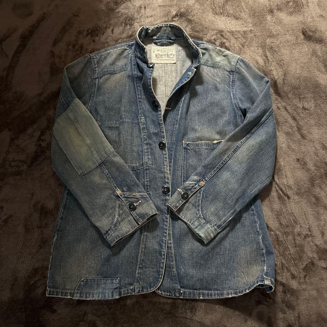Levi's カバーオール　デニムジャケット　ダメージ加工　LVC 復刻　40