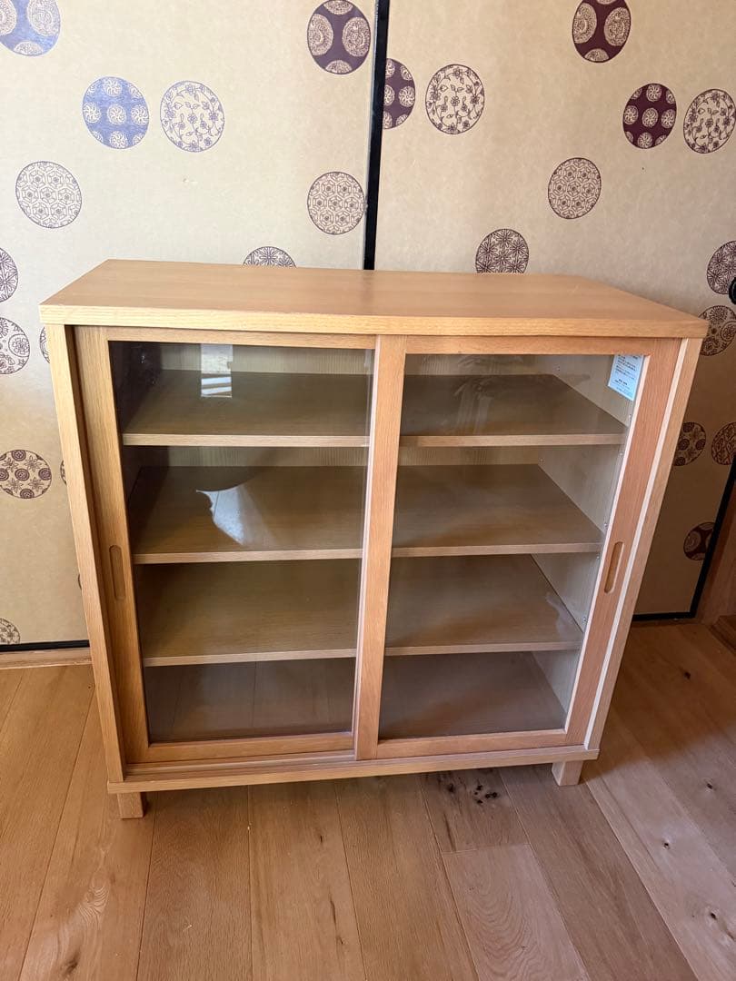 【1月限定出品】無印良品　廃盤　ガラスキャビネット