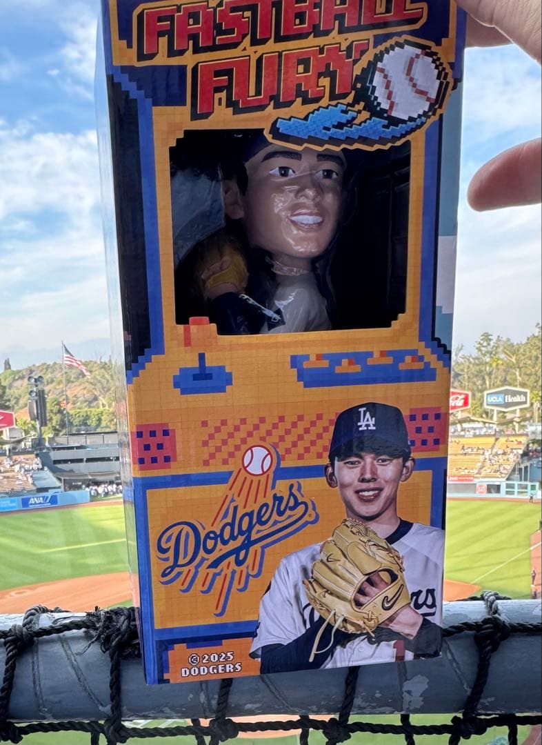 【ドジャース スタジアム限定】8/4 限定 佐々木朗希　記念 ボブルヘッド