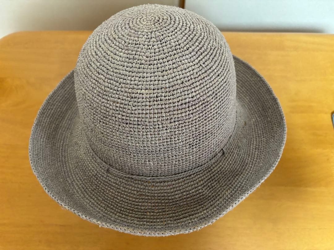 HELEN KAMINSKI グレー 麦わら帽子 保存袋付き