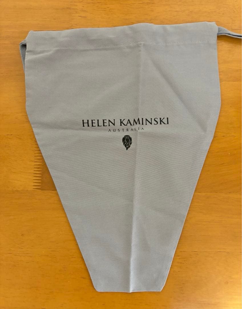 HELEN KAMINSKI グレー 麦わら帽子 保存袋付き