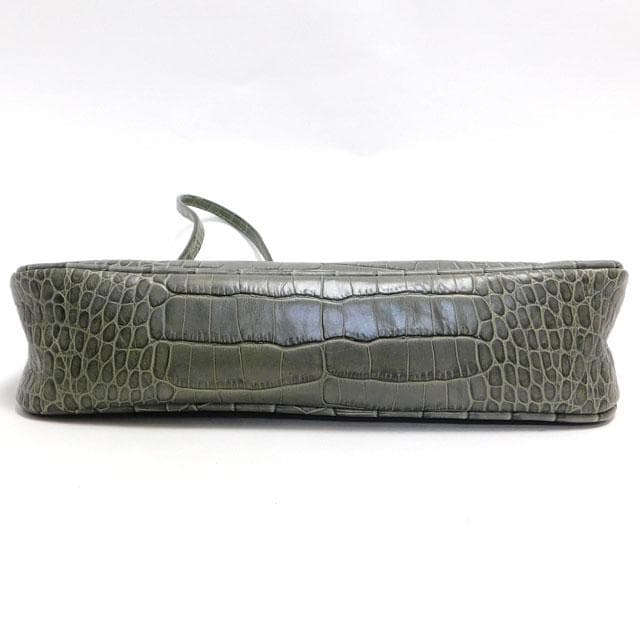 極美品ヴァレンティノ ガラヴァーニ ハンドバッグ 肩掛け可能 クロコ型押しレザー