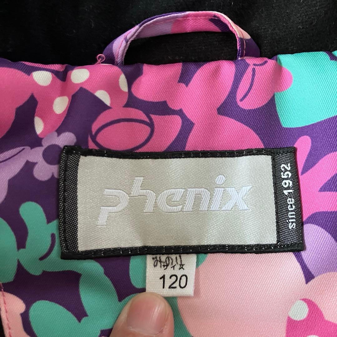 #A11✨phenix×Disney✨スキーウェア 上下 120 女の子 雪遊び