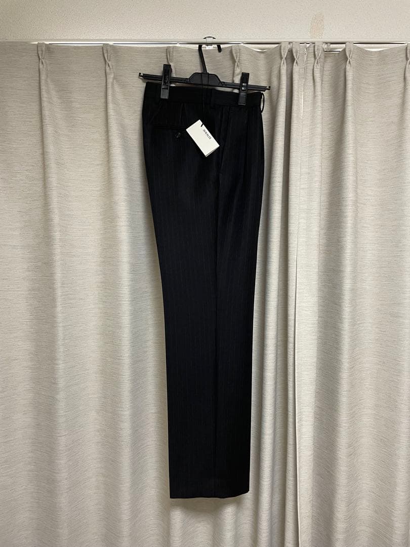 パンツ BLUEFACED WOOL TWO-TUCK SLACKS size 3