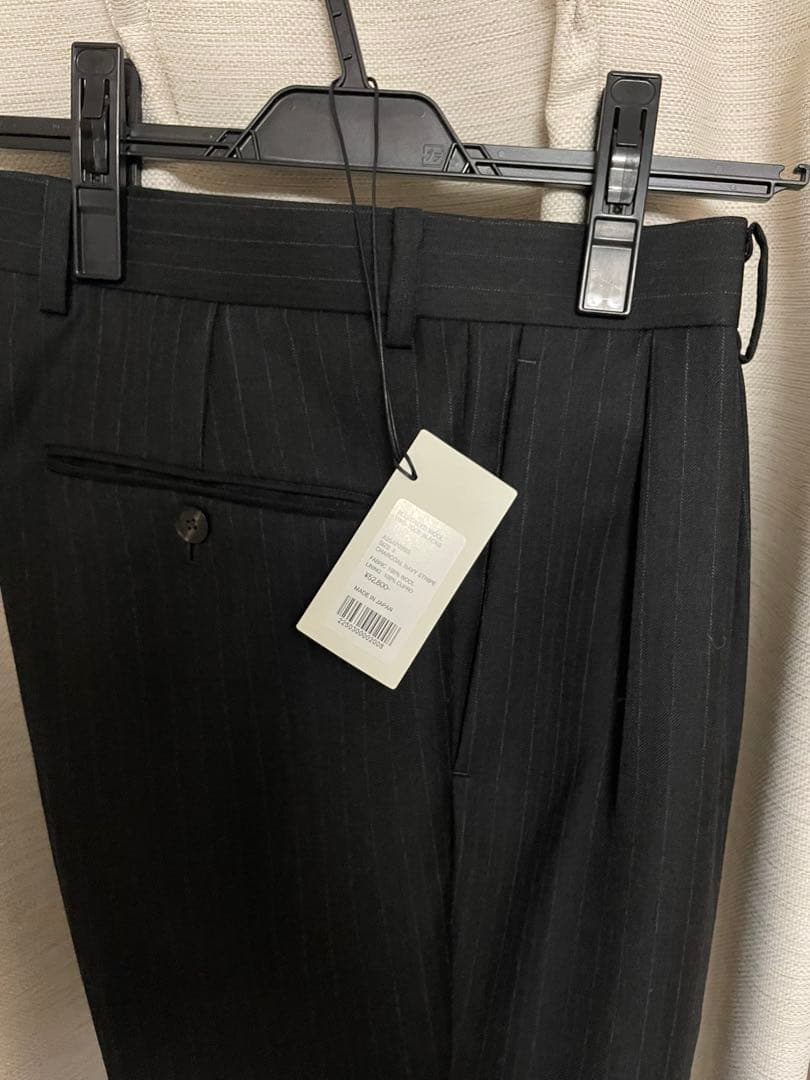 パンツ BLUEFACED WOOL TWO-TUCK SLACKS size 3