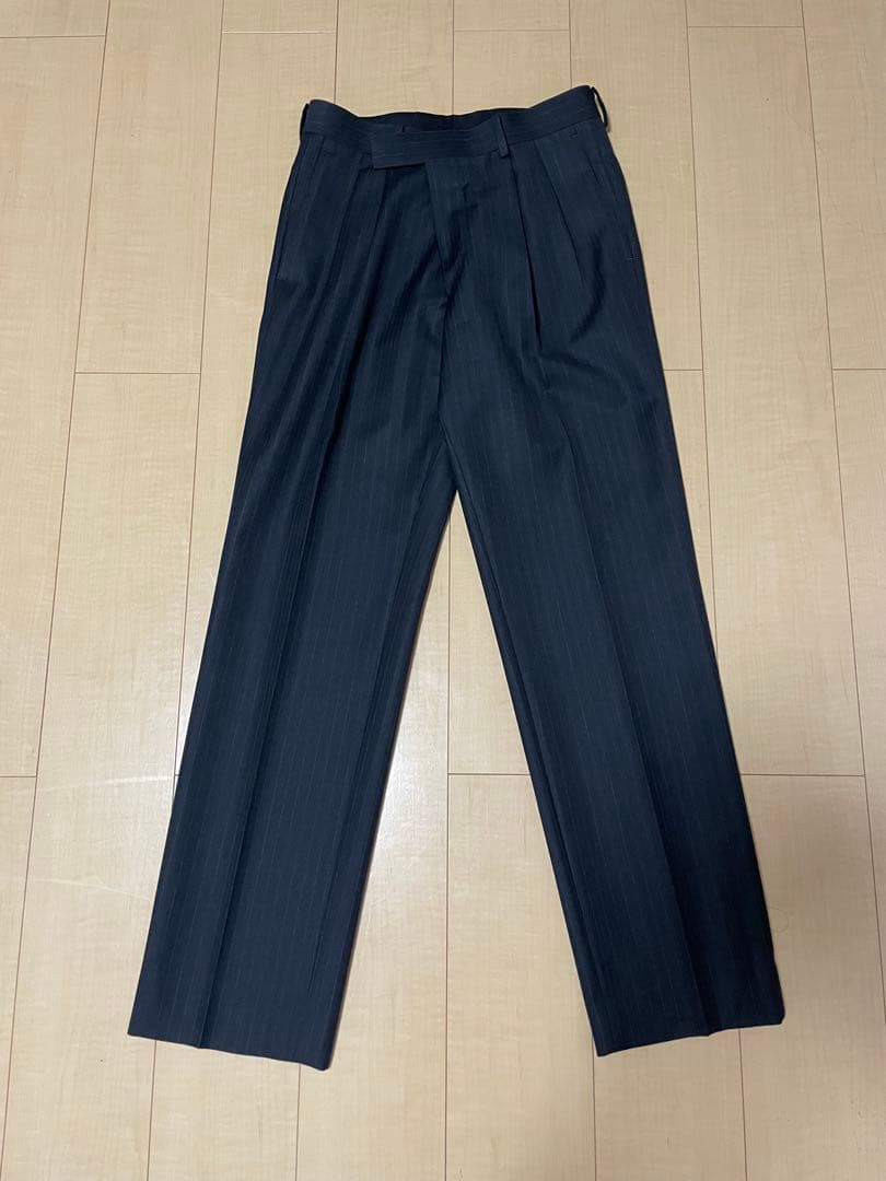 パンツ BLUEFACED WOOL TWO-TUCK SLACKS size 3