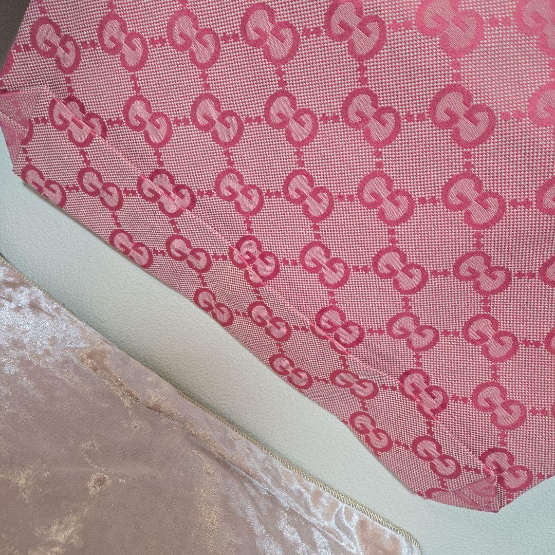 希少！1点のみ！GUCCI ロゴトートバッグ ノベルティ ピンク 大容量