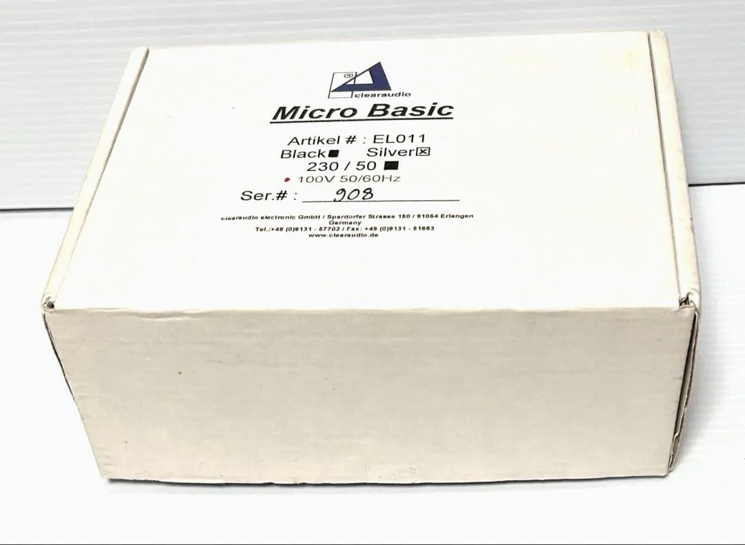 フォノイコライザー/Clear Audio社Micro Basic(ドイツ製)