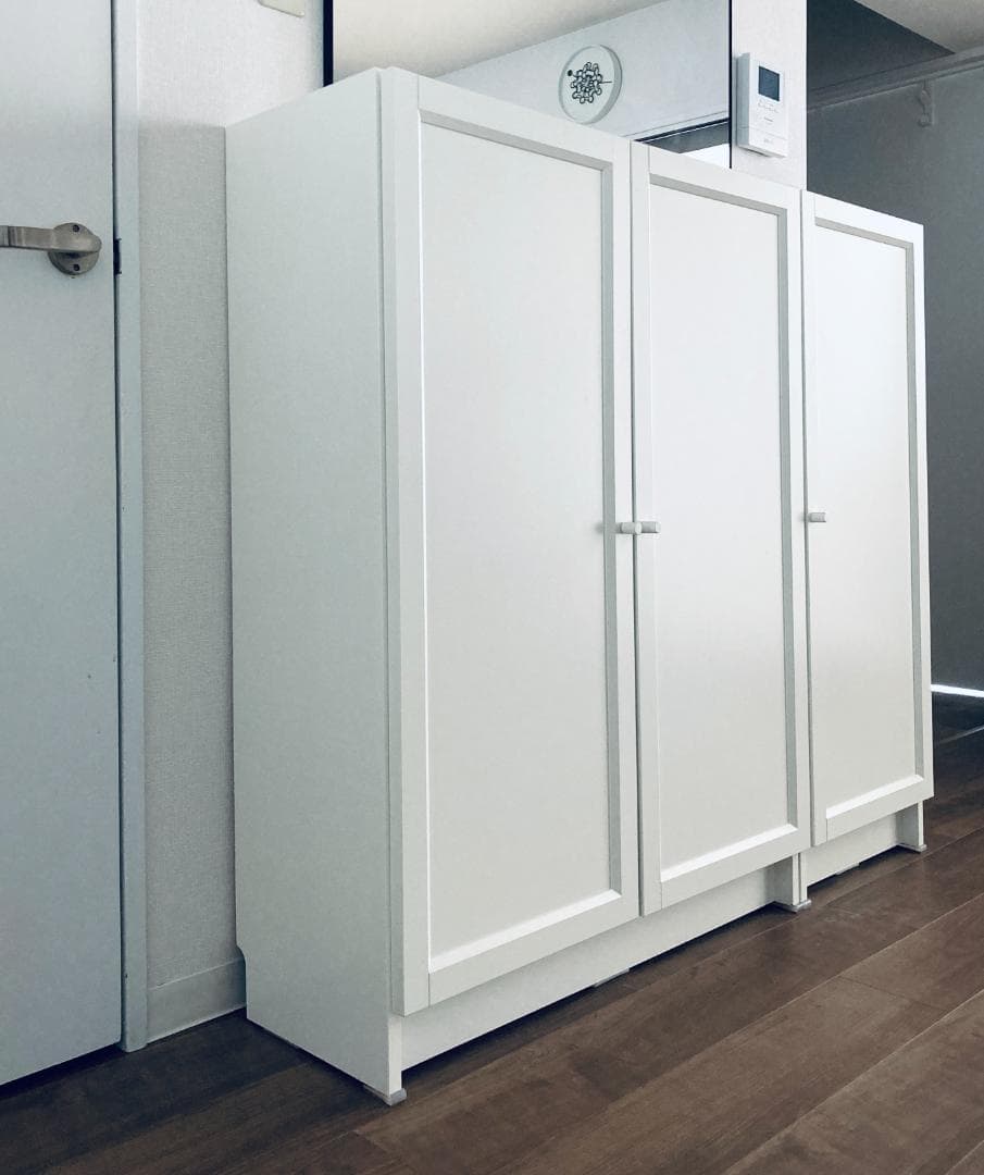 札幌引取 IKEA イケア Billy キャビネット ２点セット 本棚 扉付き