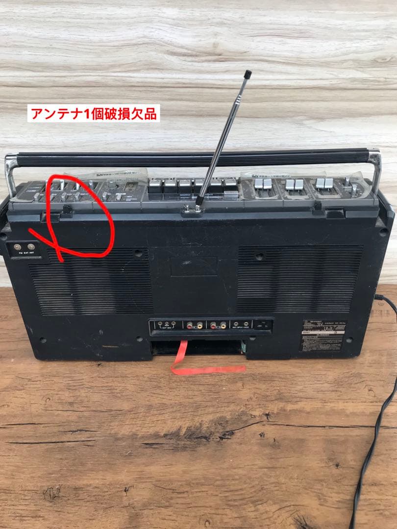 SHARP ラジカセ 昭和レトロ　GF-303SB 動作訳あり(F113)