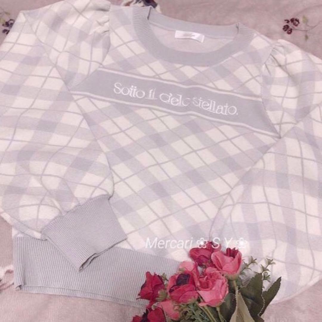 ❤︎4点セット❤︎ evelyn オリジナルチェックワンピース、水色界隈、量産型♩