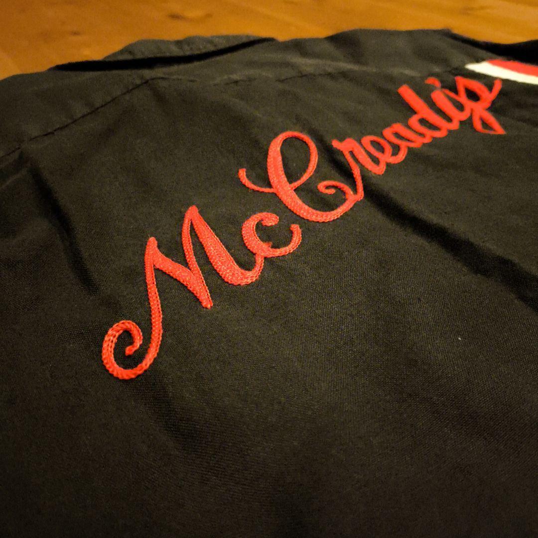 ヒルトン　ボーリングシャツ　黒タグ　アメリカ製　刺繍