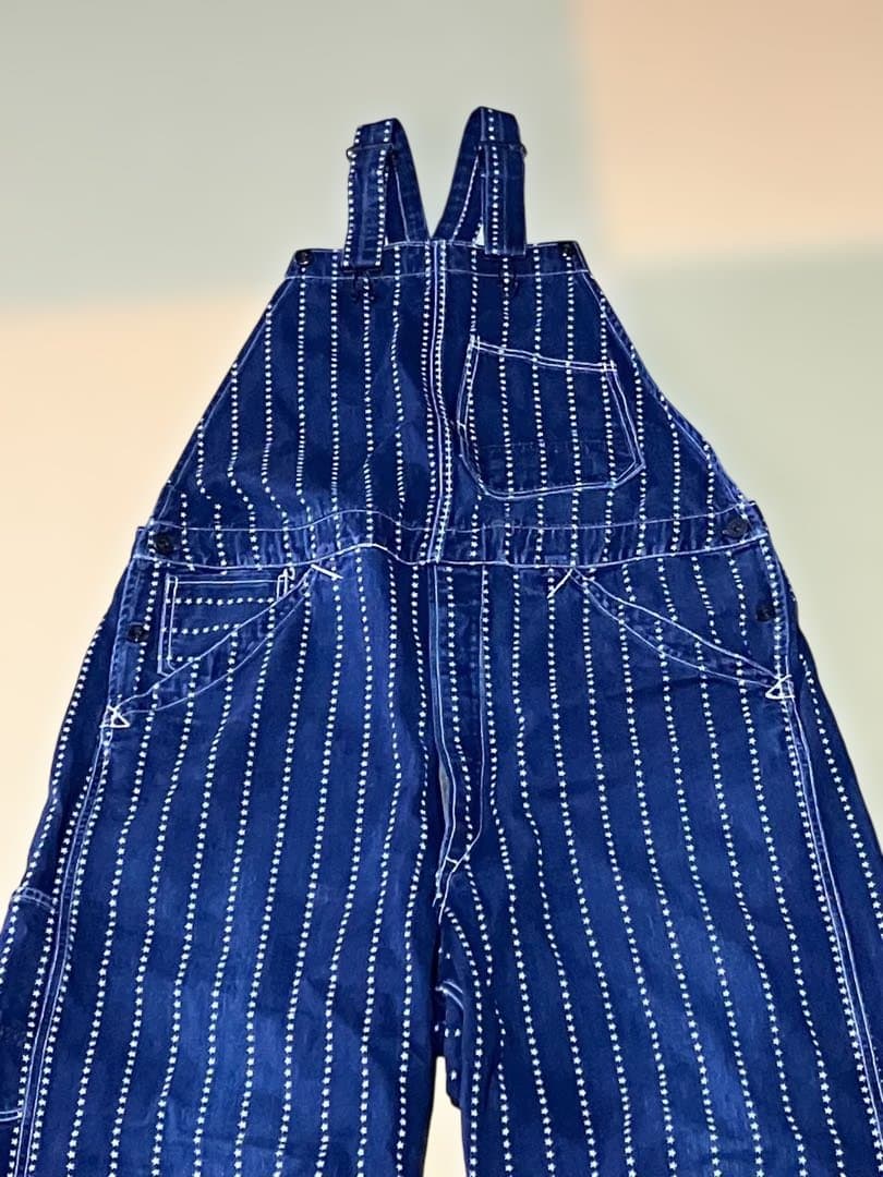 フリーホイーラーズ　オーバーオール 1890sスターウォバッシュストライプ