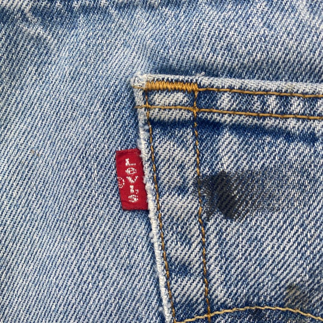 Levi’s 501古着W38極上ダメージクラッシュ メキシコ製　AG35