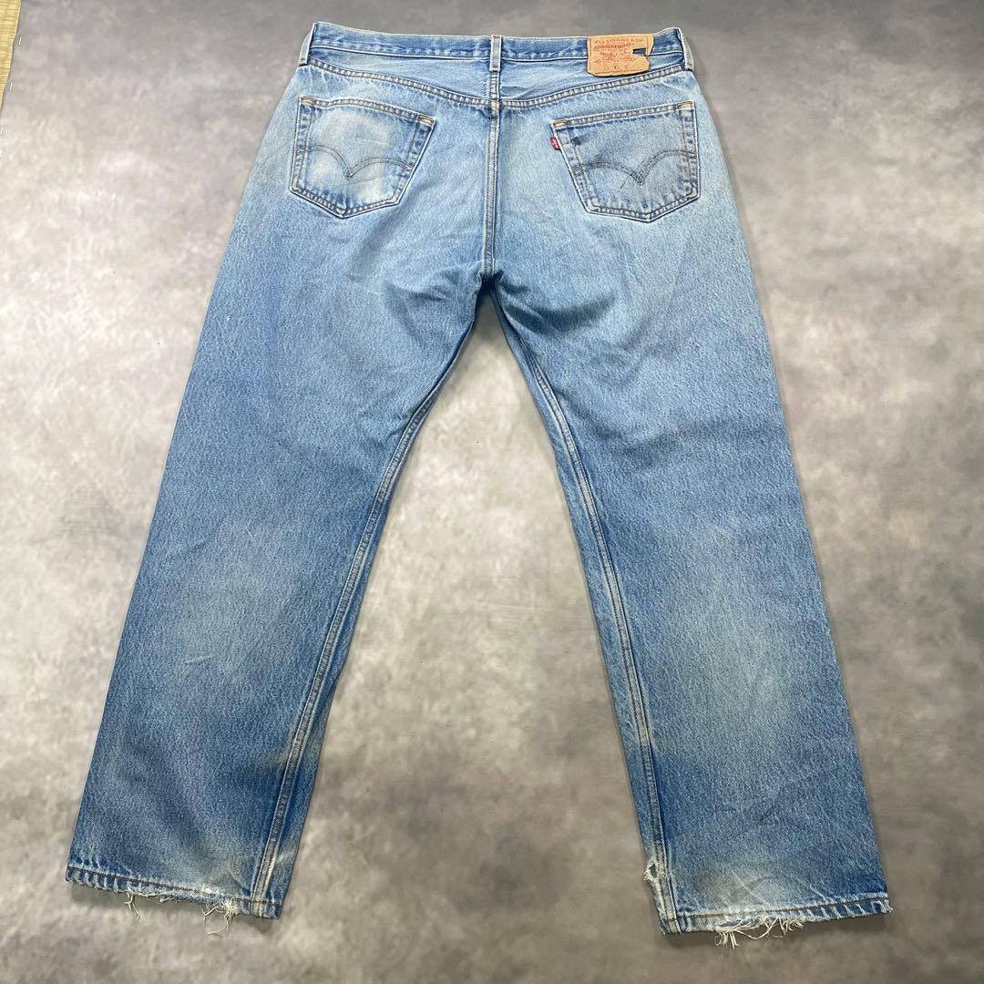 Levi’s 501古着W38極上ダメージクラッシュ メキシコ製　AG35
