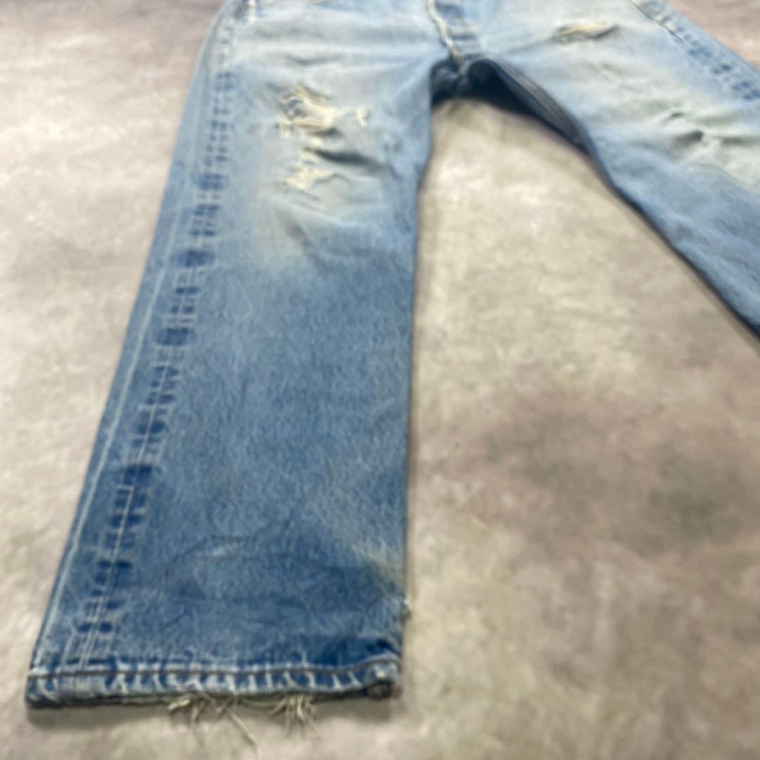Levi’s 501古着W38極上ダメージクラッシュ メキシコ製　AG35