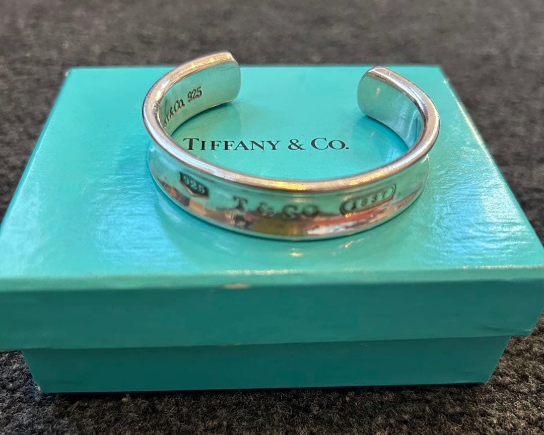 ティファニー　Tiffany 付属品有　925シルバー バングル 1837