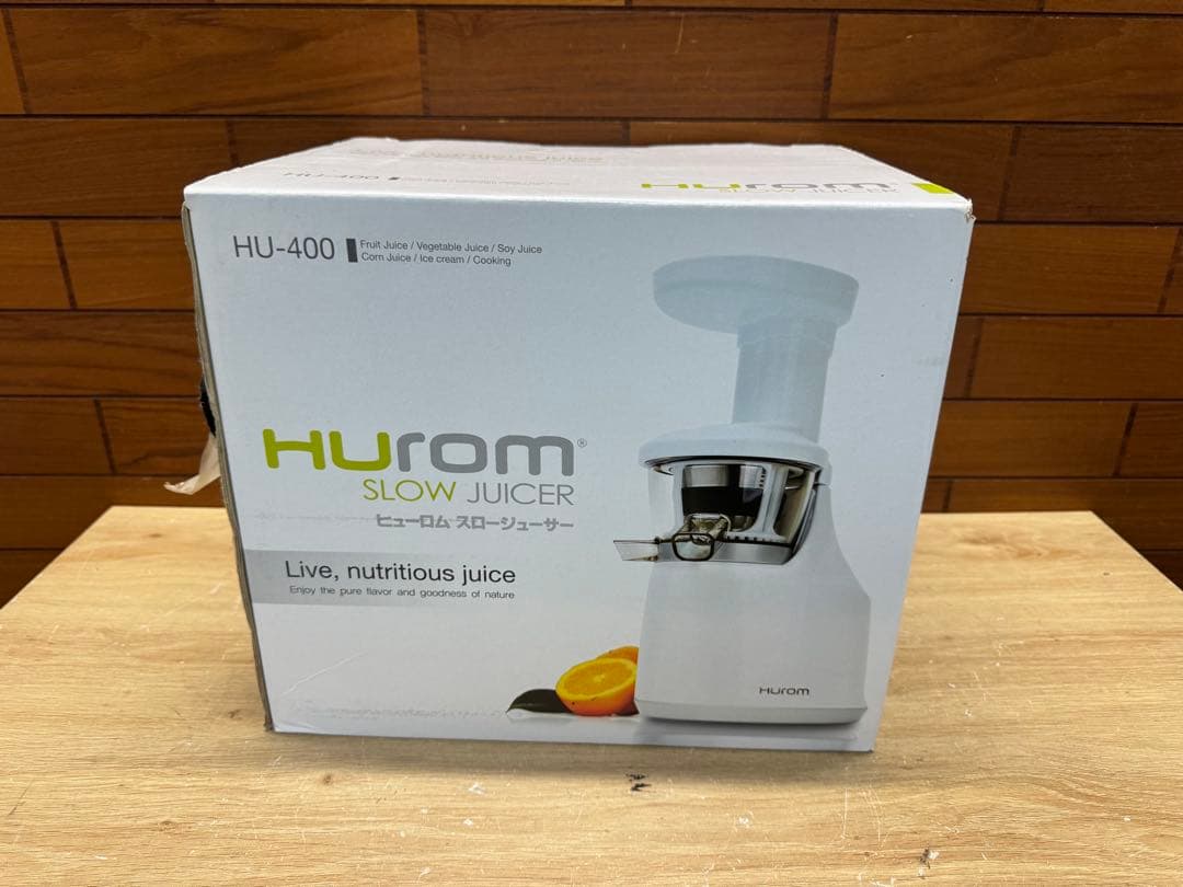 【HUROM】 新品未使用品 スロージューサー HU-400 ヒューロム