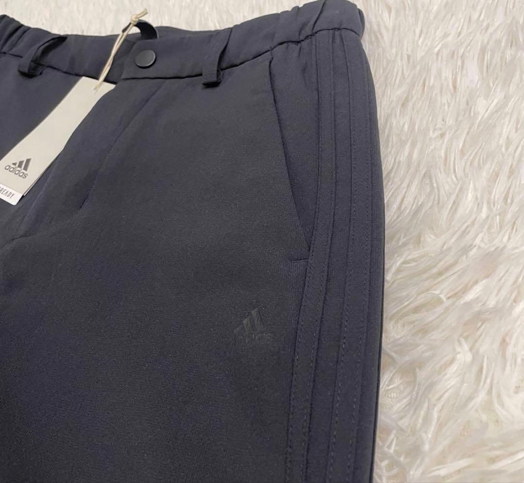 新品 アディダス スーツ 上下セット　ビジネス カジュアル　伸縮　ブラック　M